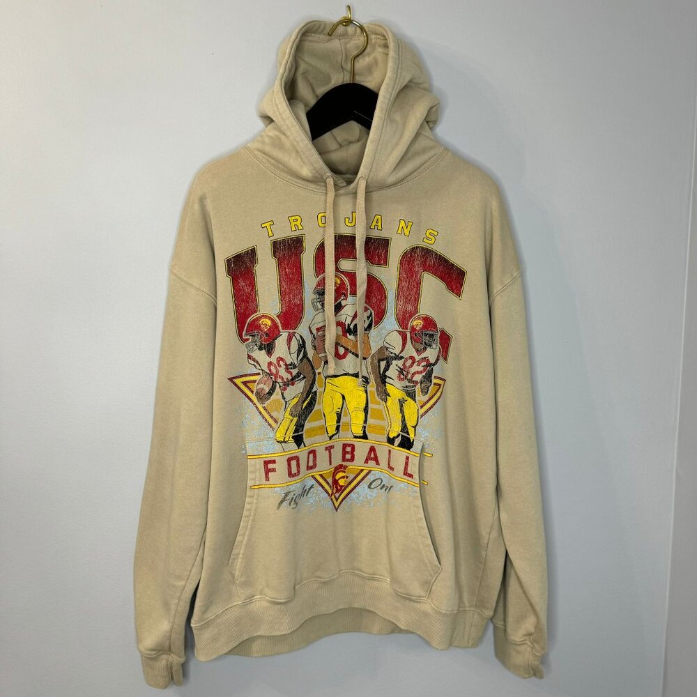 USC Trojans Football Pullover Hoodie - Picture 4 of 8